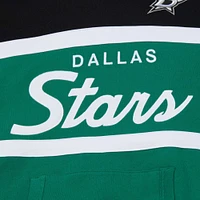 Men's Mitchell & Ness Kelly Green/Black Dallas Stars Head Coach Pullover Hoodie