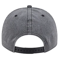Men's New Era  Charcoal Dallas Stars Throwback Washed A-Frame Pre-Curved 9FIFTY Snapback Hat
