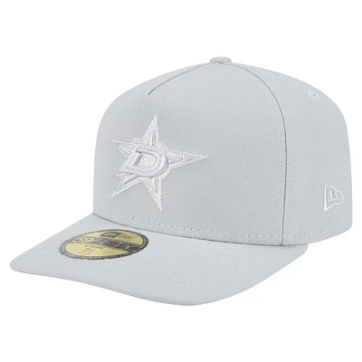 Casquette ajustée A-Frame 59FIFTY pour homme avec pack de couleurs Dallas Stars New Era gris