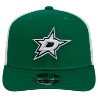 Men's New Era Green Dallas Stars Core Trucker 9SEVENTY Stretch-Snap Hat