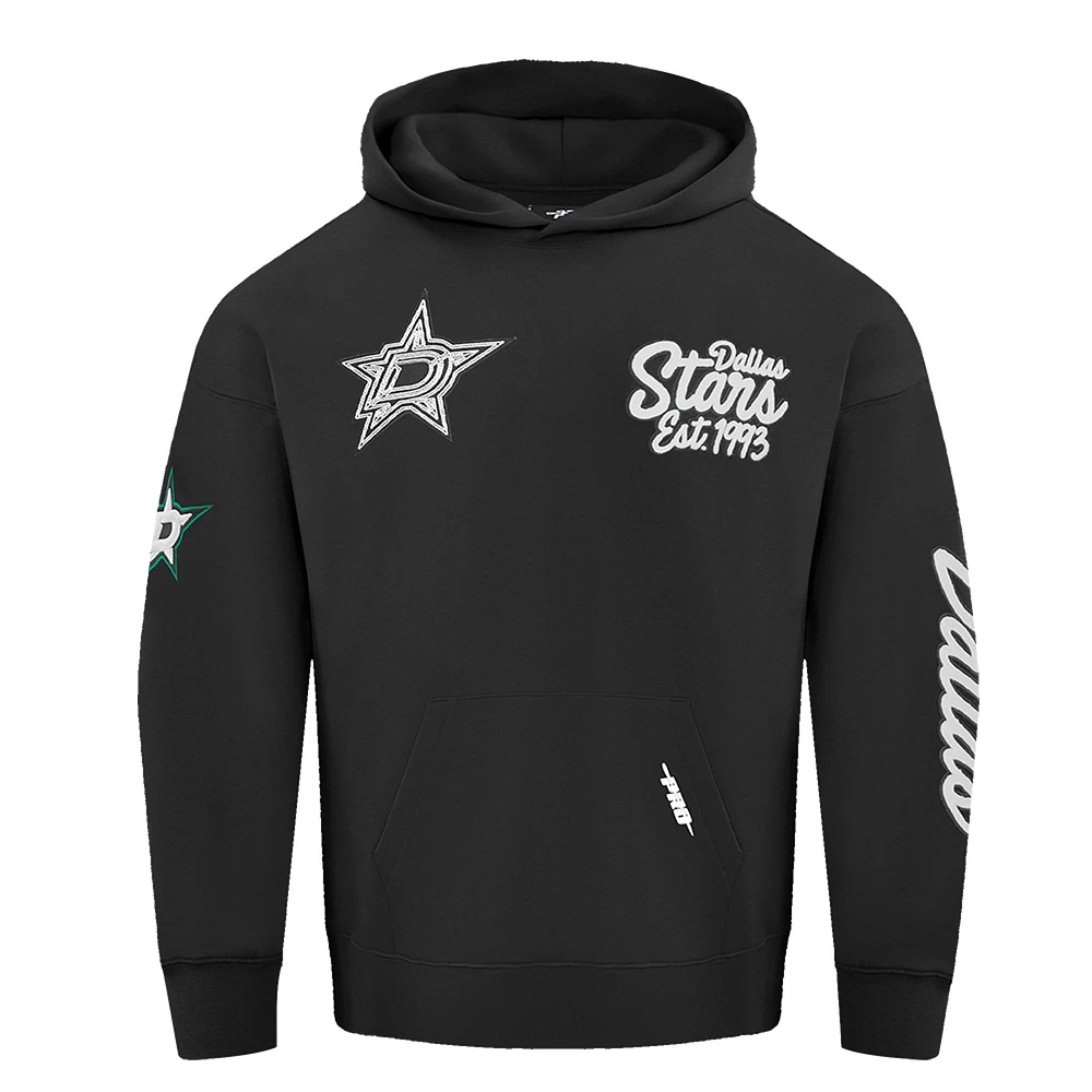 Sweat à capuche noir Pro Standard Dallas Stars Paint the City pour homme