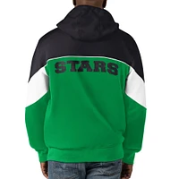 Men's Starter  Kelly Green/Black Dallas Stars Power Forward Full-Zip Hoodie