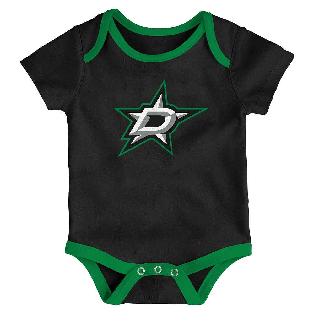 Lot de trois bodies pour nouveau-né des Dallas Stars Loyal Buddies