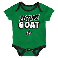 Lot de trois bodies pour nouveau-né des Dallas Stars Loyal Buddies