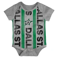 Lot de trois bodies pour nouveau-né des Dallas Stars Loyal Buddies