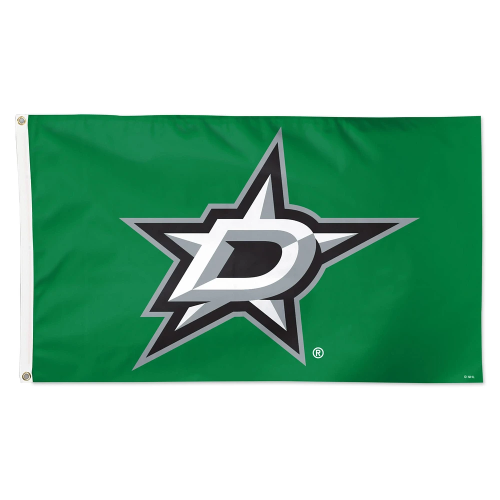 WinCraft Dallas Stars Drapeau simple face avec logo principal 3' x 5'