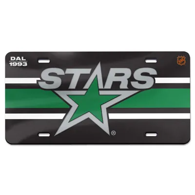 Dallas Stars WinCraft Reverse Retro Laser-Cut License Plate