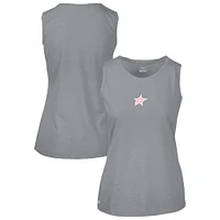 Women's Levelwear  Gray Dallas Stars Mother's Day Macy Core Logo Tank Top