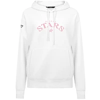 Women's Levelwear  White Dallas Stars Mother's Day Adorn Pullover Hoodie