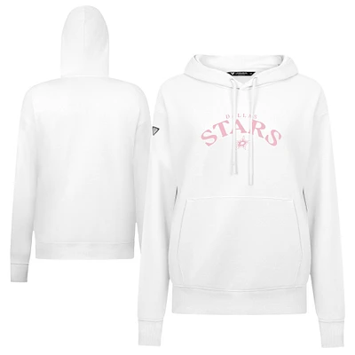 Women's Levelwear  White Dallas Stars Mother's Day Adorn Pullover Hoodie
