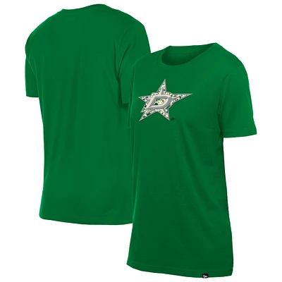 T-shirt à imprimé floral Dallas Stars Glam Game de New Era pour femme, vert