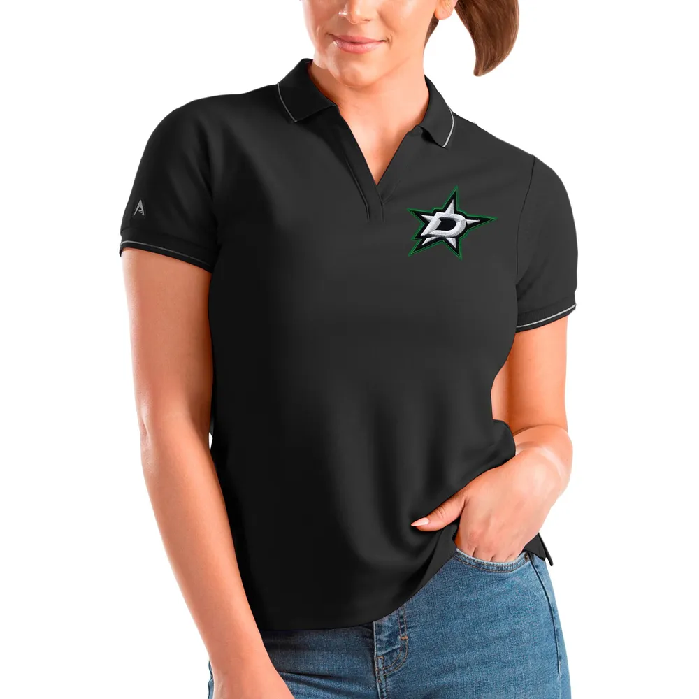 Women's Antigua Black/White Dallas Cowboys Play Long Sleeve T-Shirt Size: Large