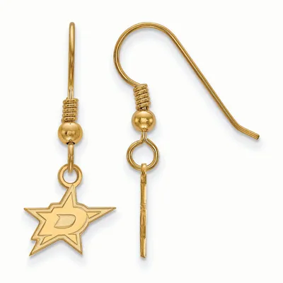 Dallas Stars Women's Gold Plated XS Dangle Earrings