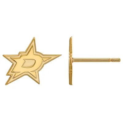 Dallas Stars Women's Gold Plated XS Post Earrings