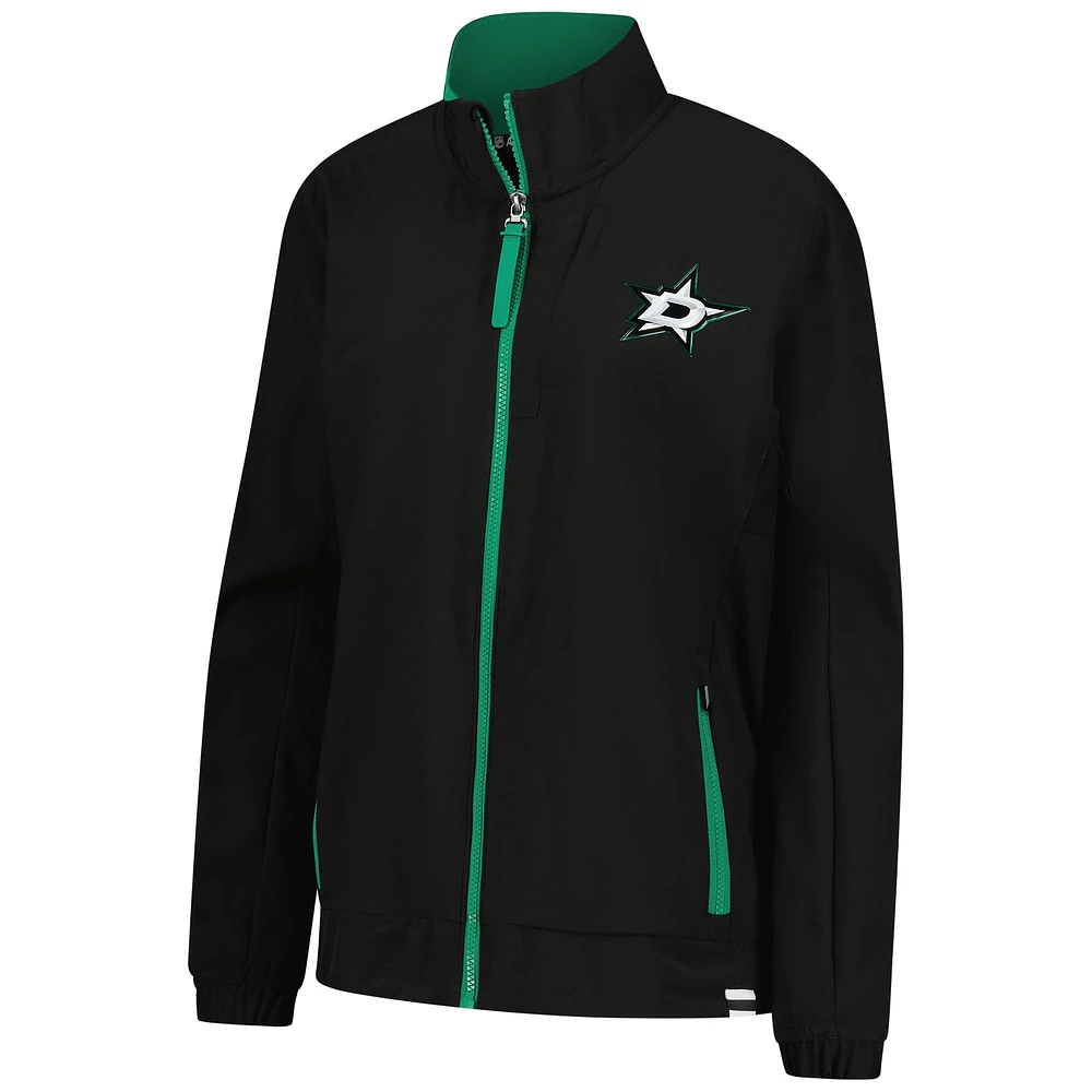 Women's Fanatics Black Dallas Stars Authentic Pro Rink Coaches Full-Zip Jacket
