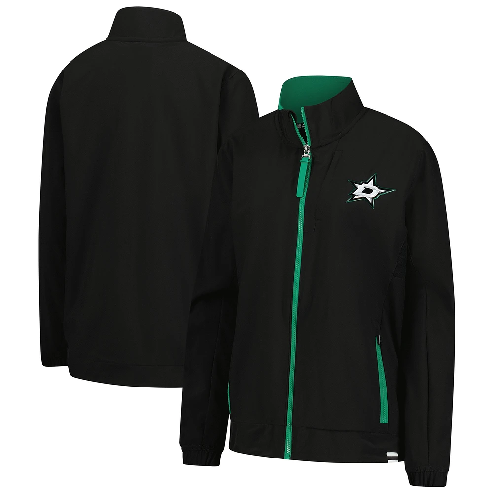 Women's Fanatics Black Dallas Stars Authentic Pro Rink Coaches Full-Zip Jacket
