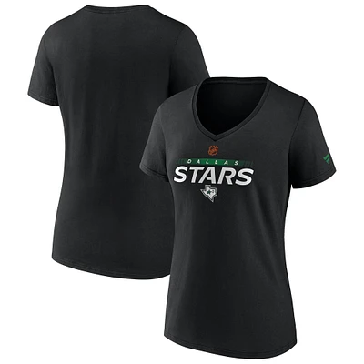 Women's Fanatics  Black Dallas Stars Special Edition V-Neck T-Shirt