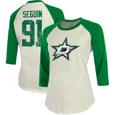 Men's Fanatics Branded Tyler Seguin Kelly Green Dallas Stars Team Authentic Stack Name & Number T-Shirt