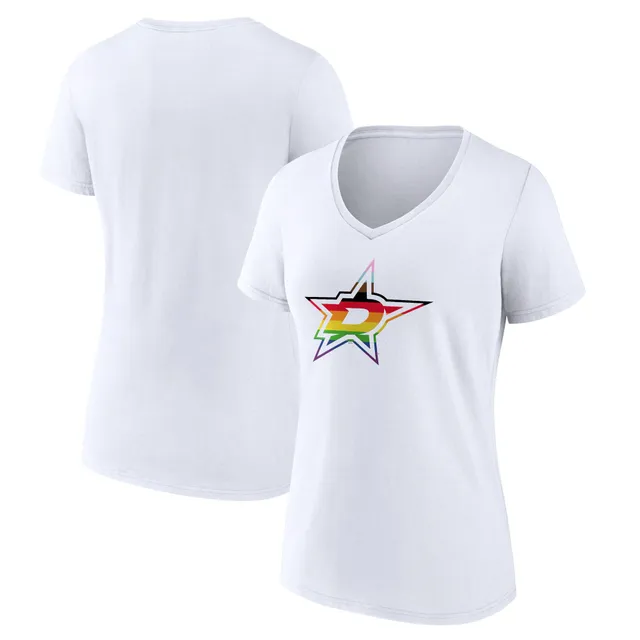 Women's Fanatics Branded White Dallas Cowboys Plus Size Star Scoop Neck  T-Shirt