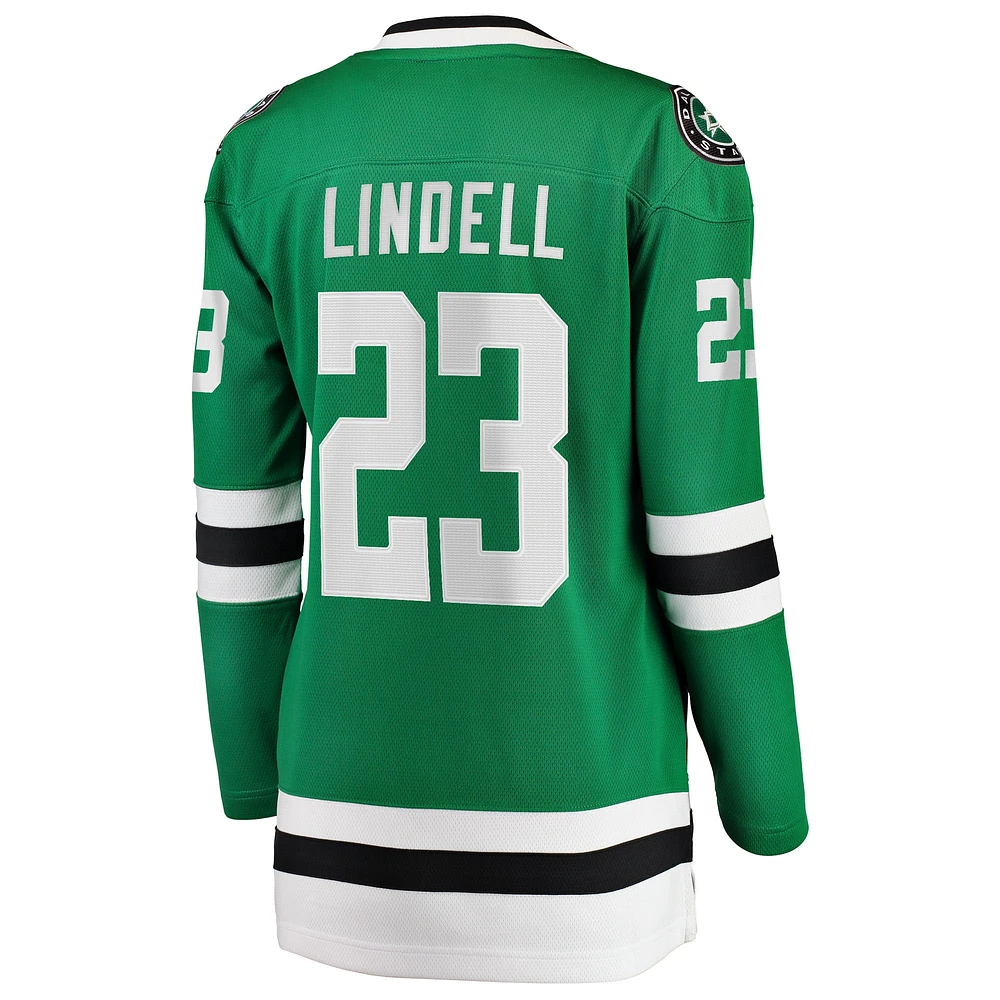 Women's Fanatics Esa Lindell Kelly Green Dallas Stars Breakaway Player Jersey
