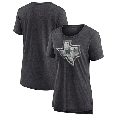 T-shirt moderne Fanatics Heather Charcoal Dallas Stars Special Edition 2.0 pour femme