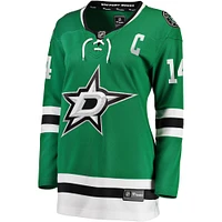 Women's Fanatics Jamie Benn Kelly Green Dallas Stars Captain Patch Home Breakaway Player Jersey