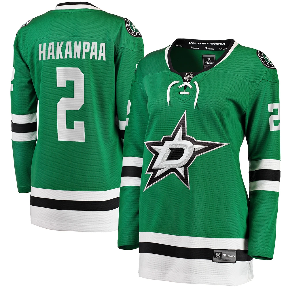 Fanatics pour femmes Jani Hakanpaa Kelly Green Dallas Stars Maillot de joueur échappé à domicile