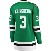 Women's Fanatics John Klingberg Kelly Green Dallas Stars Breakaway Player Jersey