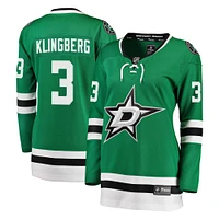 Maillot de joueur échappé des Stars Dallas Fanatics John Klingberg Kelly Green pour femmes