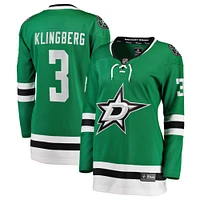 Women's Fanatics John Klingberg Kelly Green Dallas Stars Breakaway Player Jersey