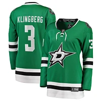Women's Fanatics John Klingberg Kelly Green Dallas Stars Breakaway Player Jersey