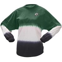 Women's Fanatics Kelly Green/Black Dallas Stars Ombre Long Sleeve T-Shirt