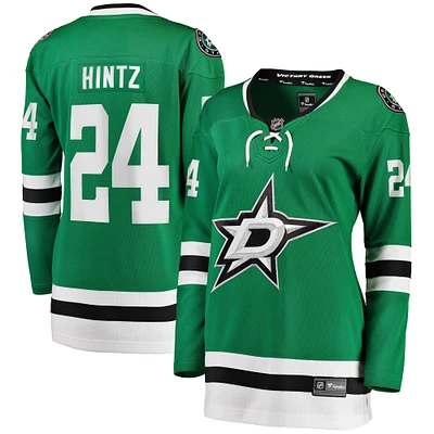 Maillot de joueur échappé à domicile Fanatics Roope Hintz Kelly Green Dallas Stars pour femmes