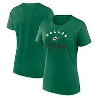 T-shirt à manches courtes en coton pour femme, modèle V110793 Stars 1314 NHL Fanatics SU25 Logo Athletic, inégalé, TEELADRIB 03TD-1314-2GR-TPQ #16
