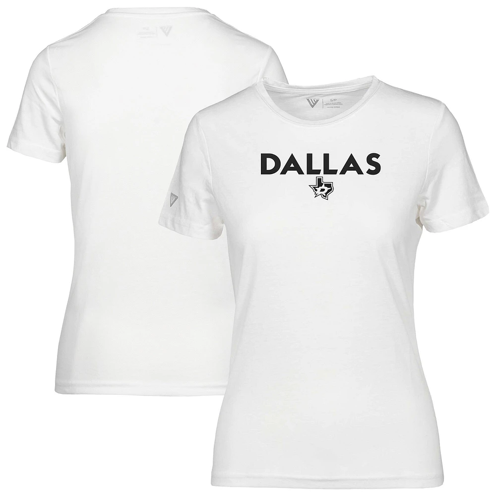 Women's Levelwear  White Dallas Stars Maddox City Capsule T-Shirt