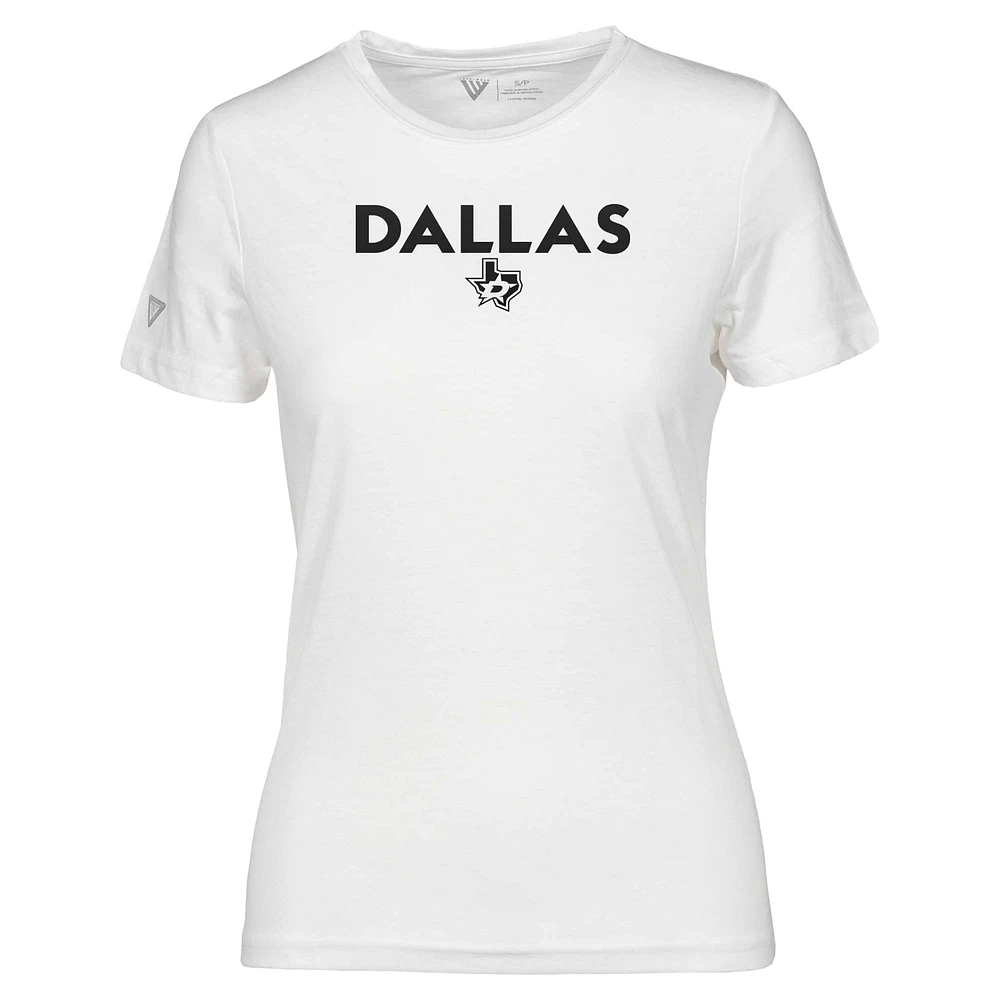 Women's Levelwear  White Dallas Stars Maddox City Capsule T-Shirt
