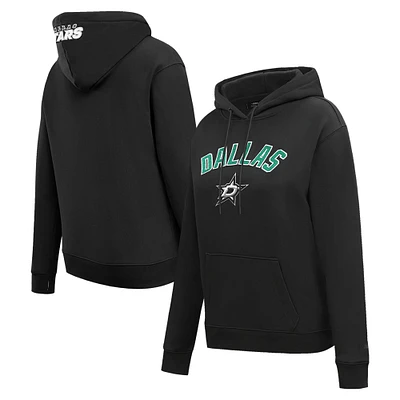 Sweat à capuche classique en chenille Pro Standard pour femmes, noir, Dallas Stars,