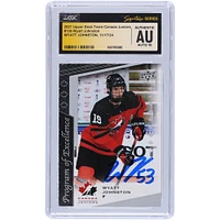 Wyatt Johnston Dallas Stars Autographed 2021 Upper Deck Team Canada Juniors #136 CGC Fanatics Witnessed Authenticated Auto 10 Rookie Card
