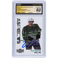 Wyatt Johnston Dallas Stars Autographed 2022-23 Upper Deck Metal Universe Aspects #A-29 CGC Fanatics Witnessed Authenticated Auto 10 Rookie Card