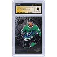 Wyatt Johnston Dallas Stars Autographed 2022-23 Upper Deck Metal Universe #156 CGC Fanatics Witnessed Authenticated 9/10 Rookie Card