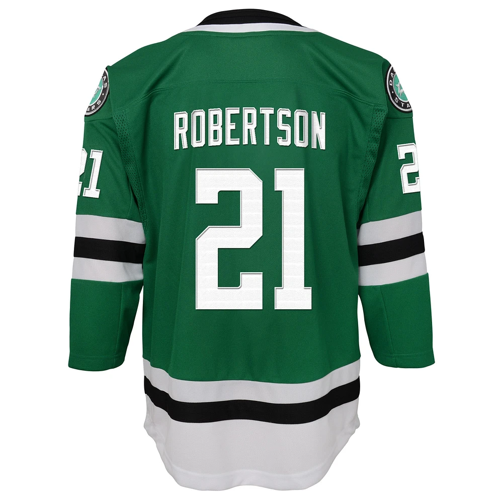 Maillot de joueur à domicile Jason Robertson Kelly Green Dallas Stars pour les jeunes