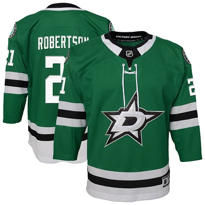Maillot de joueur à domicile Jason Robertson Kelly Green Dallas Stars pour les jeunes