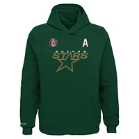 Youth Mitchell & Ness Mike Modano Kelly Green Dallas Stars Name Number Pullover Hoodie