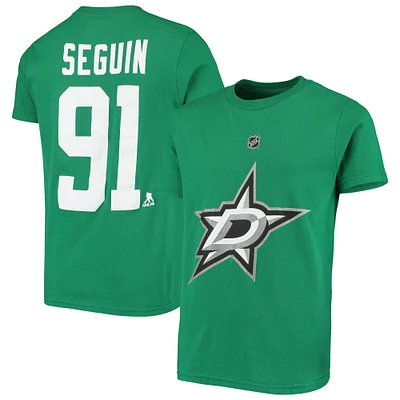 T-shirt avec nom et numéro du joueur Tyler Seguin Kelly Green Dallas Stars pour jeune