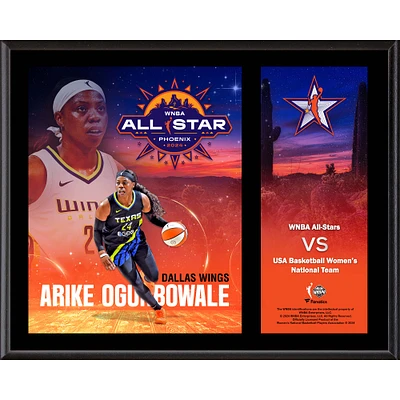 Arike Ogunbowale Dallas Wings 12" x 15" 2024 WNBA All-Star Game Sublimated Plaque