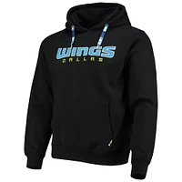 Black Dallas Wings Pullover Hoodie