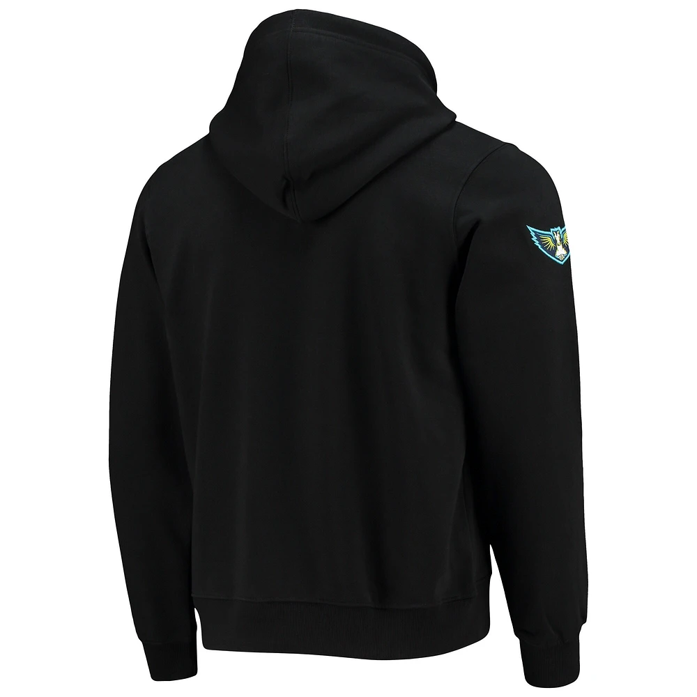 Black Dallas Wings Pullover Hoodie
