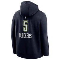 Sweat à capuche Nike Paige Bueckers bleu marine Dallas Wings 2025 WNBA Draft Explorer Edition avec nom et numéro