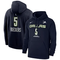 Sweat à capuche Nike Paige Bueckers bleu marine Dallas Wings 2025 WNBA Draft Explorer Edition avec nom et numéro