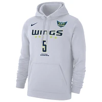 Men's Nike Paige Bueckers White Dallas Wings 2025 WNBA Draft Heroine Edition Name & Number Pullover Hoodie